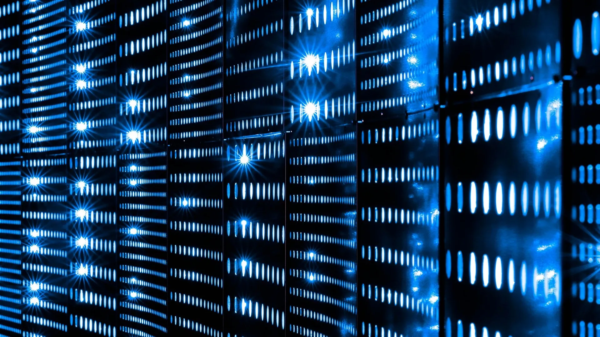 A wall of status indicator lights